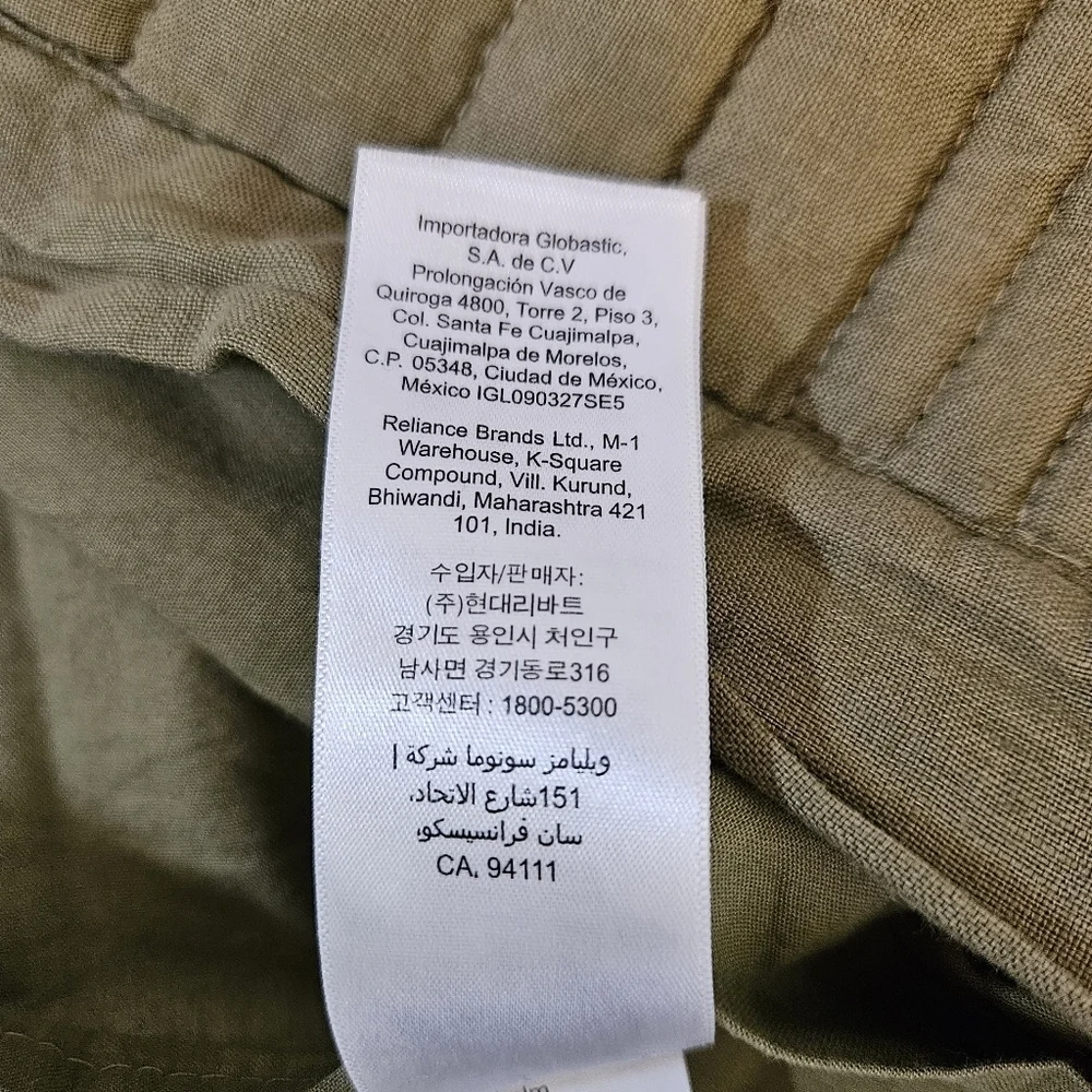 West Elm European Flax Linen Quilted Linework Sham Standard Queen Olive